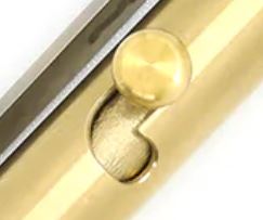 Bolt-action mechanism on a pen